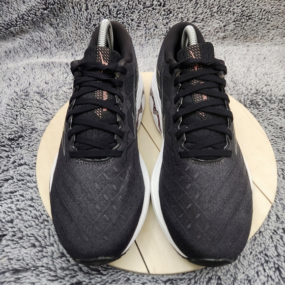 Mizuno Wave Inspire 18 Black Athletic Running Sneakers Shoes Women's Size 9.5 - Picture 3 of 9